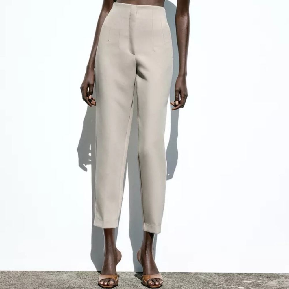 Zara oyster white pants